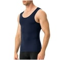 thumbnail image 1 of FRSASU Compression Top Men Casual Fashionable Shapewear Fitness SlimVest Compression Tank Top Navy, 1 of 4