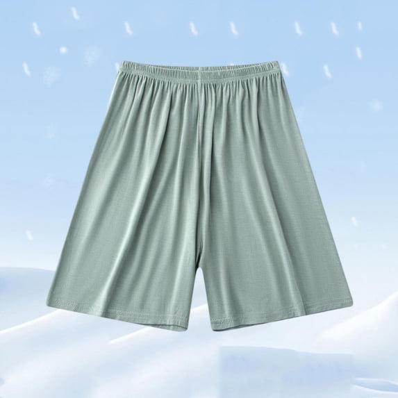 FRSASU Cotton Shorts for Kids Casual Lounge Loose Fit Summer Beach Shorts Cute Lightweight Sleepwear Bottoms Green
