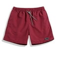thumbnail image 1 of FRSASU Fashion Man Casual Loose Sport Bandage Summer Pants Activewear Solid Shorts Wine, 1 of 3