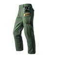 thumbnail image 1 of FRSASU Fleece Lined Work Cotton Pants for Men Waterproof Tactical Pants Winter Warm Ripstop Cargo Pants Ski Pant with Multi Tool Pockets Green, 1 of 7