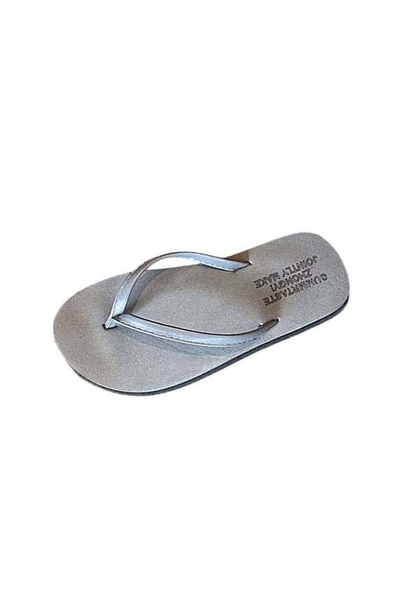 Flip Flops for Women Summer Beach Slides Sandals Comfortable Walking Thong Yoga Lightweight Shower Slippers Gray