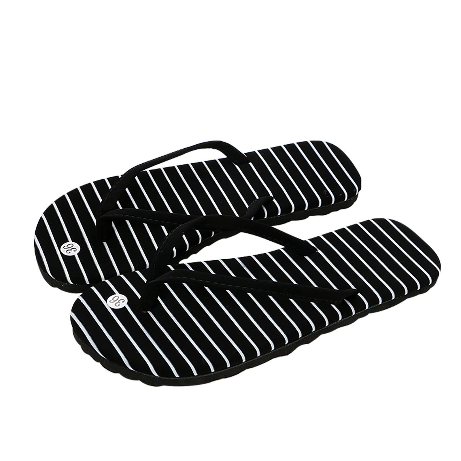 FRSASU Flip Flops for Women,Women Summer Flat Flip-Flops with Beach Sandals White 7.5(40)