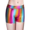 thumbnail image 1 of FRSASU Girl's Shiny Elastic Waistband Hip Hop Dance Shorts Gymnastics Hot Pants for Jazz Dance Festival Performance Shorts Multicolor, 1 of 5