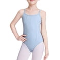thumbnail image 1 of FRSASU Girls Ballet Leotard Solid Camisole Seamless Dance Undergarment with Adjustable Straps Gymnastics Leotards Light Blue, 1 of 7