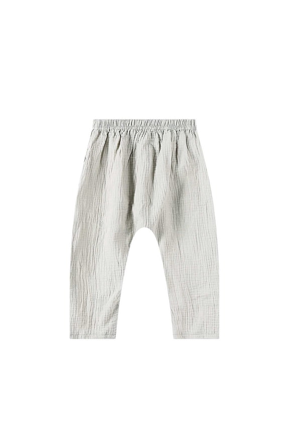 Girls Boys Sweatpants Baggy Cotton Wide Leg Elastic Waist Sweat Pants Fall Dance School Trousers with Pockets Gray
