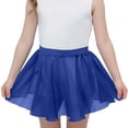 thumbnail image 1 of FRSASU Girls Chiffon Mini Skirt Elastic Waist Summer Casual Mesh Pleated Flowy Dance Skirts for Kids 7-14 Years Blue, 1 of 8