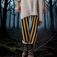 thumbnail image 1 of FRSASU Halloween Women Striped Printed Costume Leggings High Waist Tight Pants Fitness Running Casual Pants, 1 of 9