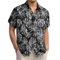 thumbnail image 1 of FRSASU Hawaiian Shirt for Men Short Sleeves Tropical Printed Casual Button Down Summer Beach Floral Shirts Multicolor, 1 of 5