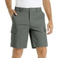 thumbnail image 1 of FRSASU Hiking Shorts for Men Cargo Casual Quick Dry Lightweight Stretch Waist Outdoor Fishing Travel Shorts Gray, 1 of 7
