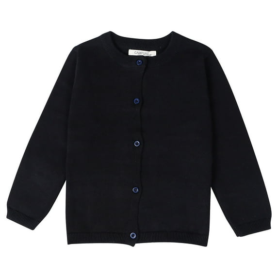 FRSASU Kids Clothes , Autumn and Winter Sweater Candy Color Cardigan Solid Color Small Cardigan Children'S Sweater