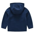 thumbnail image 1 of FRSASU Kids Clothing Children's Baby Boys Girls Leopard-print Jacket Fleece Hooded Zipper Jacket Navy 4-5 Years, 1 of 7