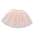 thumbnail image 1 of FRSASU Kids Clothing Girls' Skirt New Westernized Style Big Children's Mesh Lace Long Skirt Girls' Embroidered Yarn Skirt Summer Pink 12-13 Years, 1 of 8
