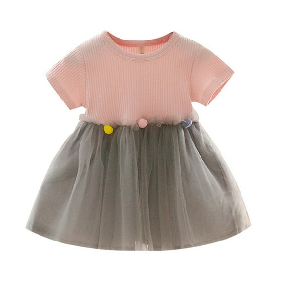FRSASU Kids Dress ,Toddler Baby Girls Patchwork Tulle Casual Clothes Princess Dresses