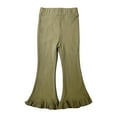 thumbnail image 1 of FRSASU Kids Pants Toddler Kids Baby Girls Sweet Elasticity Flared Pants Trousers Pants Leggings Green 3-4Years, 1 of 4