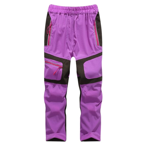 FRSASU Kids Pants Windproof Children Outdoor Pants Boys Girls Soft Pants Warm Teensclimbing Pants Sweatpants