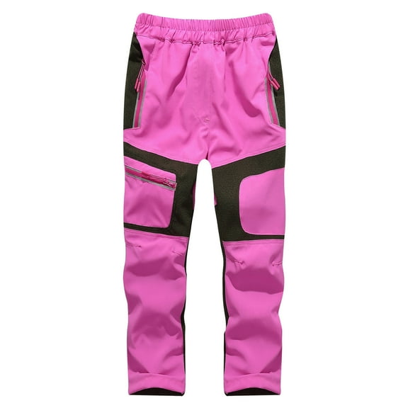 FRSASU Kids Pants 锛學indproof Children Outdoor Pants Boys Girls Soft Pants Warm Teensclimbing Pants Sweatpants