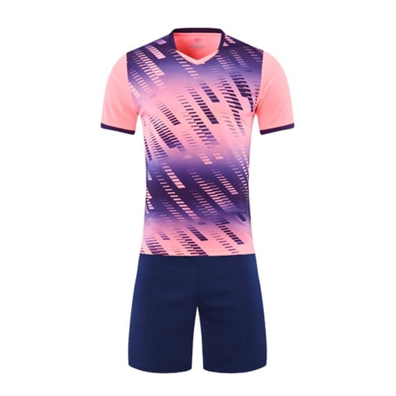 FRSASU Kids Soccer Jerseys Boys Girls Breathable Athletic Jersey Training Soccer Uniforms Football Jersey Outfits 5-15 Years Pink