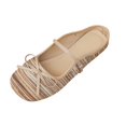thumbnail image 1 of FRSASU Knit Flats for Women Square Toe Flats Casual Ballet Flats with Ankle Strap,Washable Comfortable Dressy Mary Jane Flat Khaki, 1 of 9