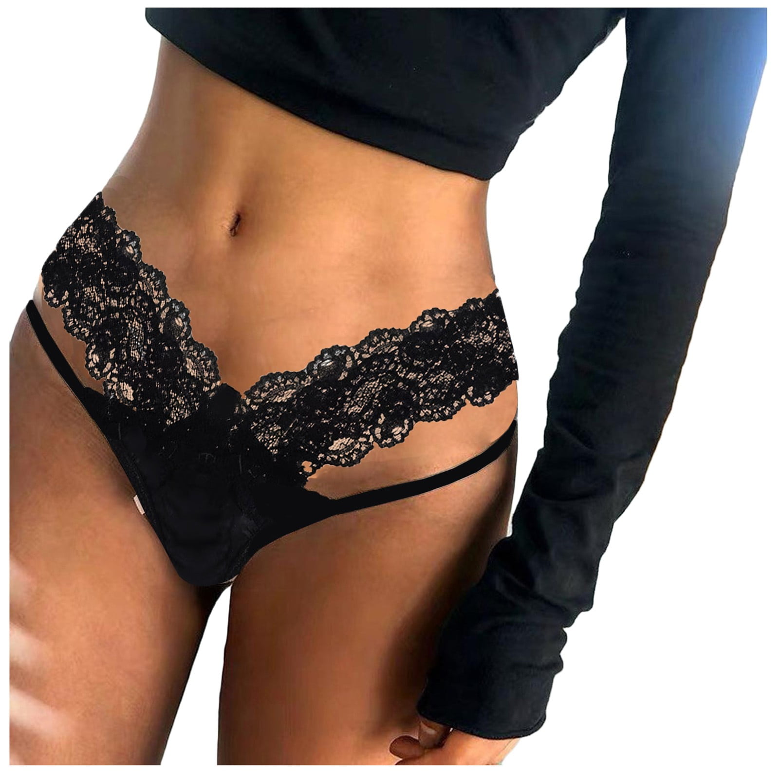 FRSASU Lace Thong Panties T back Lingerie Soft Comfortable Elegant