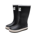 thumbnail image 1 of FRSASU Ladies High Top Waterproof Rain Boots for Casual Outdoor Wear Spring Summer Season Slip Resistant Sole Black, 1 of 5