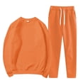 thumbnail image 1 of FRSASU Lounge Sets for Women 2 Piece Outfits Tracksuit Jogger Set Long Sleeve Tops and Elastic Waist Drawstring Long Pants with Pockets Orange M(M), 1 of 4