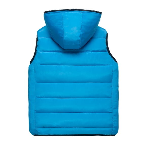FRSASU Men Coat Autumn Winter Zipper Pure Color Waistcoat Vest Top Hooded Coat