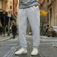 thumbnail image 1 of FRSASU Men Fashion Casual drawstring and elastic waistband straight leg Joggers pants Casual Pants with Pockets Gray, 1 of 9