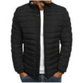 thumbnail image 1 of FRSASU Men Jacket ,Solid Color Jacket Cotton Padded Jacket Cotton Padded Jacket Warm Cotton Padded Jacket, 1 of 3