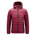 thumbnail image 1 of FRSASU Men Jacket Clearance,Winter Cotton Padded Jacket Hooded Cotton Padded Wear, 1 of 3