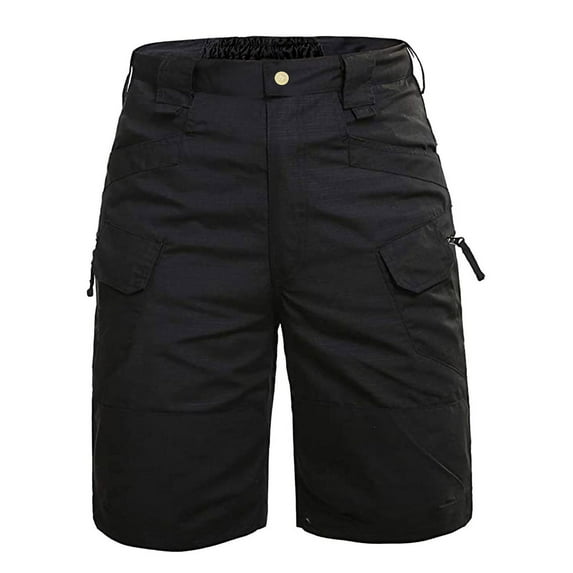 FRSASU Men Pants Shorts Classic Twill Work Wear Combat Cargo Pants Black XXXXXL