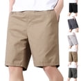 thumbnail image 1 of FRSASU Men's 10” Lightweight Ripstop Stretch Cotton Cargo Shorts Yellow, 1 of 8