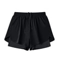 thumbnail image 1 of FRSASU Men's 2 in 1 Running Shorts 5 inch Gym Athletic Workout Shorts with Liner Quick Dry drawstring Short with Pockets Black, 1 of 7