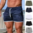 thumbnail image 1 of FRSASU Men's 3 Inch Athletic Shorts Quick Dry Casual Workout Running Sports Relaxed Fit Performance Gym Shorts White, 1 of 2