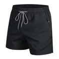 thumbnail image 1 of FRSASU Men's Athletic Shorts Gym Workout Short with Zippered Pockets Running Joggers Basketball Gift Black, 1 of 8