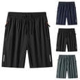 thumbnail image 1 of FRSASU Men's Athletic Shorts Running Quick Dry Workout Lightweight Gym Basketball Shorts with Zipper Pockets Blue, 1 of 6