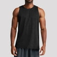 thumbnail image 1 of FRSASU Men's Athletic Workout Tank Tops, Casual Crew Neck Sleeveless Summer Classic Breathable Muscle Tee Black, 1 of 3