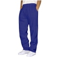 thumbnail image 1 of FRSASU Men's Baggy Sweatpants Wide Leg Lounge Sweat Pants with Pockets Blue, 1 of 4