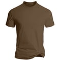 thumbnail image 1 of FRSASU Men's Basic T-shirt Solid Color Short Sleeve Tee Summer Plain Casual Gym Muscle Crew Neck Slim Fit Tops T-Shirts Coffee, 1 of 4