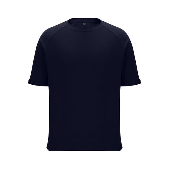 FRSASU Men's Beefy-t Crewneck T-Shirt, Heavyweight Cotton Tee, 1 Pack, Big & Tall Navy