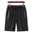 thumbnail image 1 of FRSASU Men's Elastic Waist Athletic Shorts Lightweight Quick Dry Gym Running Training Shorts for Sportswear Black, 1 of 4