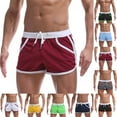 thumbnail image 1 of FRSASU Men's Bodybuilding Shorts 3 Inch Inseam Drawstring Cotton Gym Running Workout Athletic Sweatshorts Yellow, 1 of 5