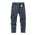 thumbnail image 1 of FRSASU Men's Cargo Pants Straight Stretch Work Hiking Pants with Pockets Gray, 1 of 8