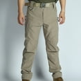 thumbnail image 1 of FRSASU Men's Casual Cargo Pants Hiking Pants Workout Tactical Joggers Sweatpants for Men multi-pocket Khaki, 1 of 6