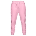 thumbnail image 1 of FRSASU Men's Casual Joggers Sweatpants Workout Athletic Pants Elastic Waist Drawstring Gym Running Pants Pink, 1 of 4