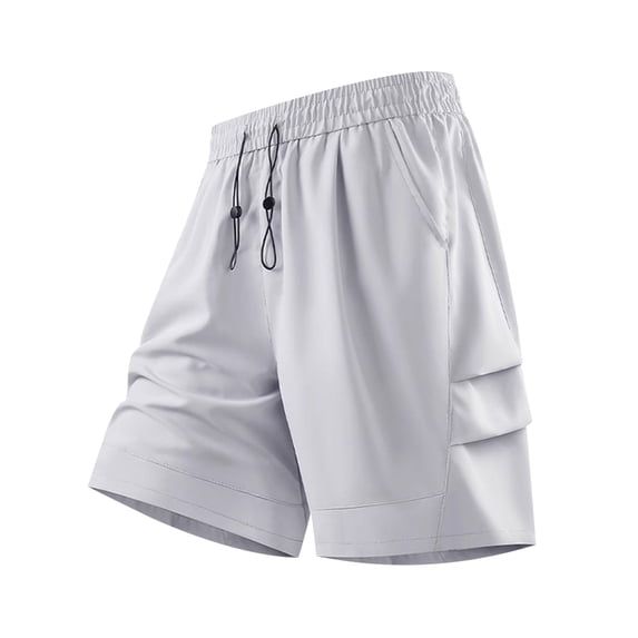 FRSASU Men's Casual Shorts Lightweight Pockets Stretch Quick-Dry Summer Shorts for Golf Work Hiking Trips Shorts Gray
