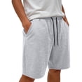 thumbnail image 1 of FRSASU Men's Casual Sweat Shorts Summer Athletic Running Lounge Drawstring Elastic Waist Lightweight Short Pants Gray, 1 of 6