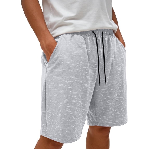 FRSASU Men's Casual Sweat Shorts Summer Athletic Running Lounge Drawstring Elastic Waist Lightweight Short Pants Gray
