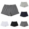thumbnail image 1 of FRSASU Men's Classic-fit 5.5" Casual Shorts Elastic Waistband with Pocket Daily Wear Walking Summer Outfit White, 1 of 6