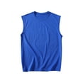 thumbnail image 1 of FRSASU Men's Cotton Solid Summer Tank Tops Loose Fit Quick Dry Muscle Athletic Gym Cotton Undershirt Sleeveless Shirts Navy, 1 of 2