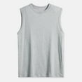 thumbnail image 1 of FRSASU Men's Cotton Tank Tops Sleeveless Gym Cut off Muscle Tanks Workout Running Loose Fit Athletic Tees Gray, 1 of 3